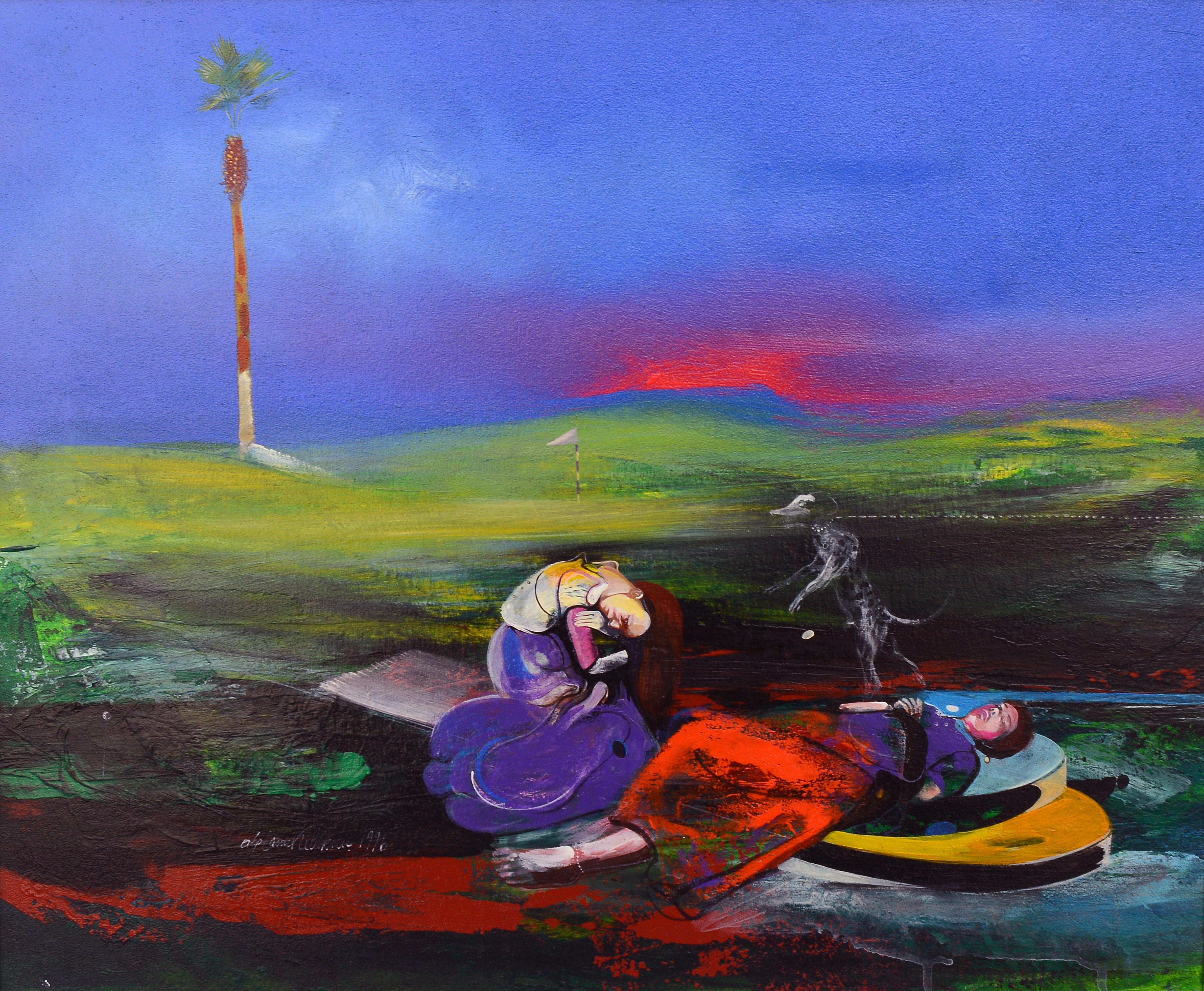 İsimsiz- Untitled, 1996, Tuval üzerine yağlıboya- Oil on canvas,  50X60 cm